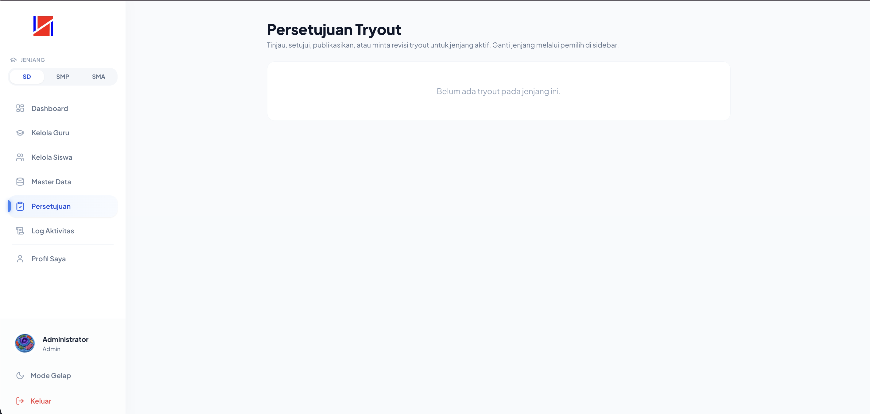 Screenshot Approval Admin